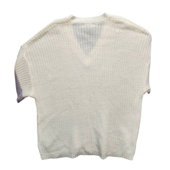 Evelyn Taylor Woman sweater vneck colorblock stripe 3X - Picture 3 of 6